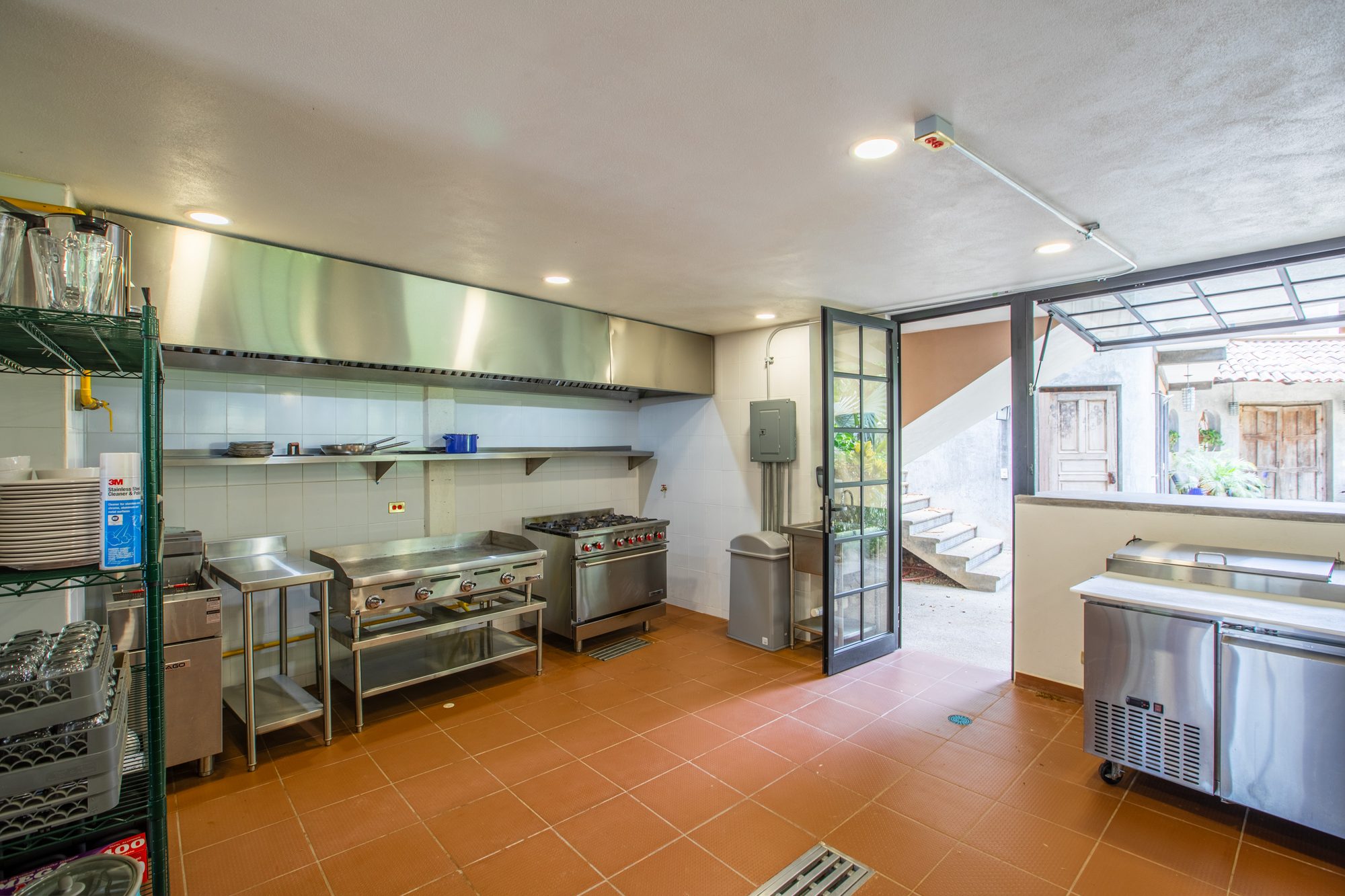 Professional catering kitchen
