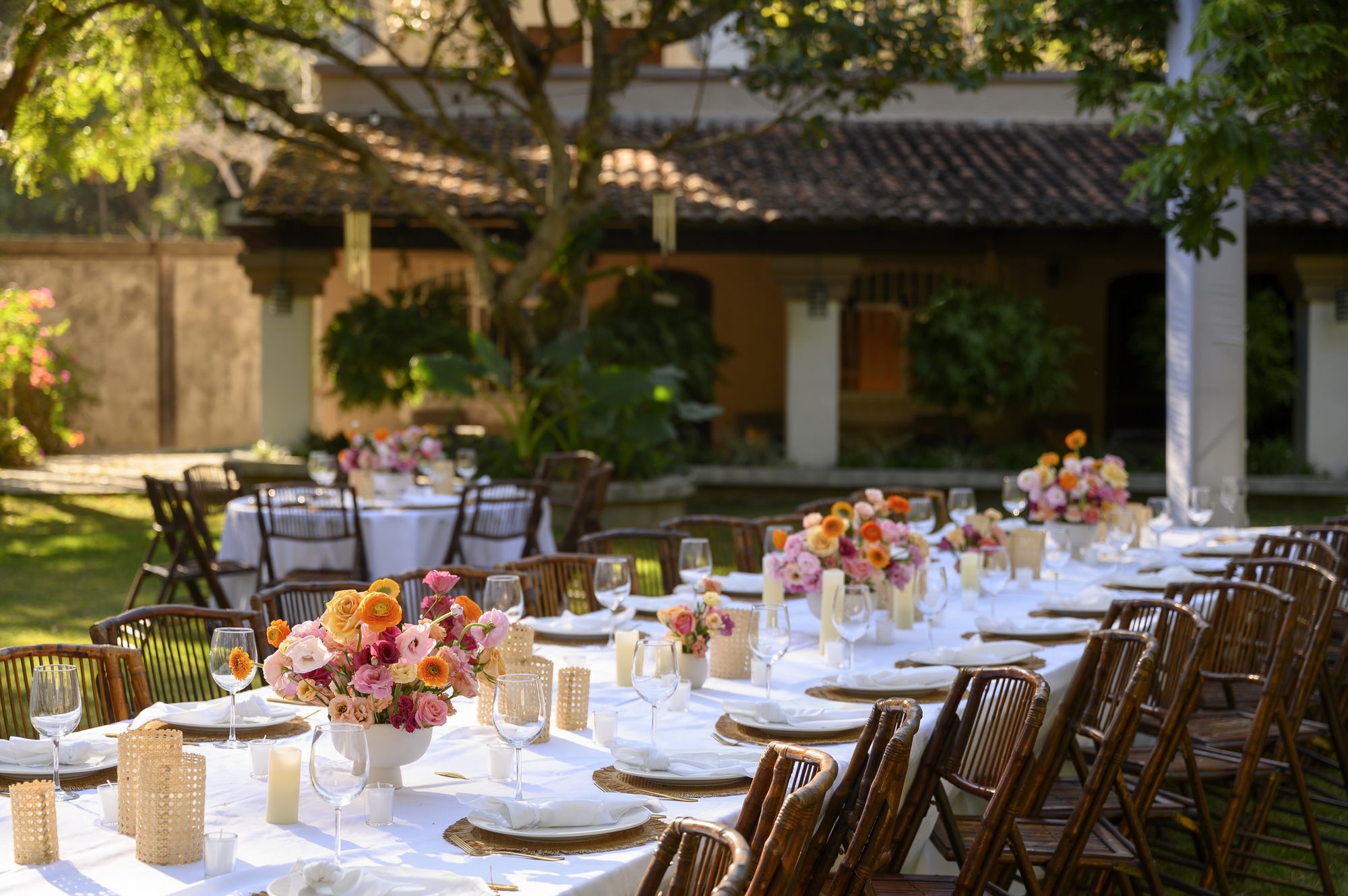 Wedding colorful table